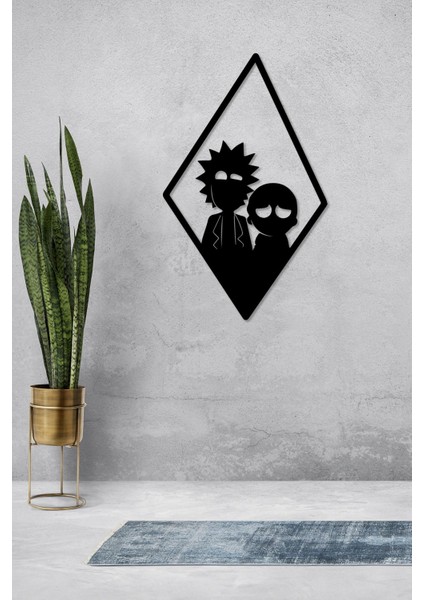 Rick And Morty Temalı Dekoratif Tablo