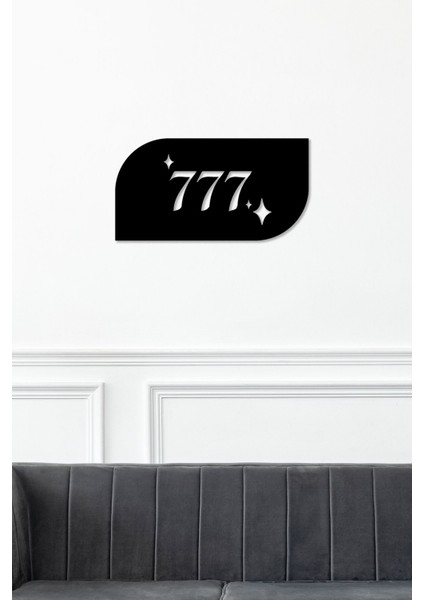 777 Şans Temalı Dekoratif Tablo