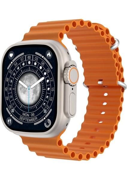 Gri Ultra 2 Watch 9 Pro Plus Max Akıllı Saat Ultra Android & Ios Uyumlu Akıllı Saat