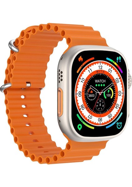 Gri Ultra 2 Watch 9 Pro Plus Max Akıllı Saat Ultra Android & Ios Uyumlu Akıllı Saat
