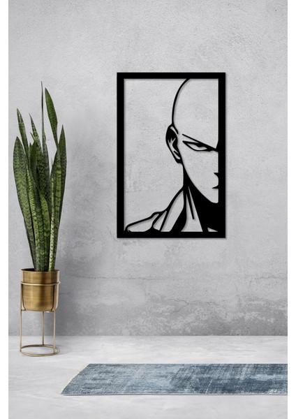 One-Punch Man Saitama Dekoratif Tablo