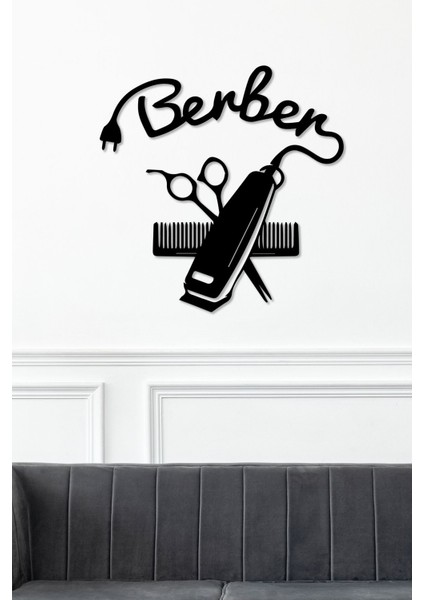 Berber - Kuaför Temalı Dekoratif Tablo