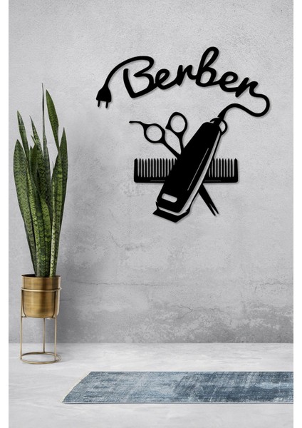 Berber - Kuaför Temalı Dekoratif Tablo