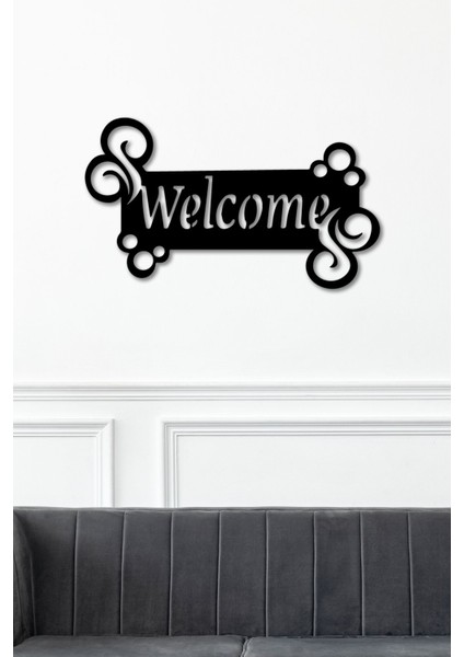 Hoşgeldin Temalı Dekoratif Tablo