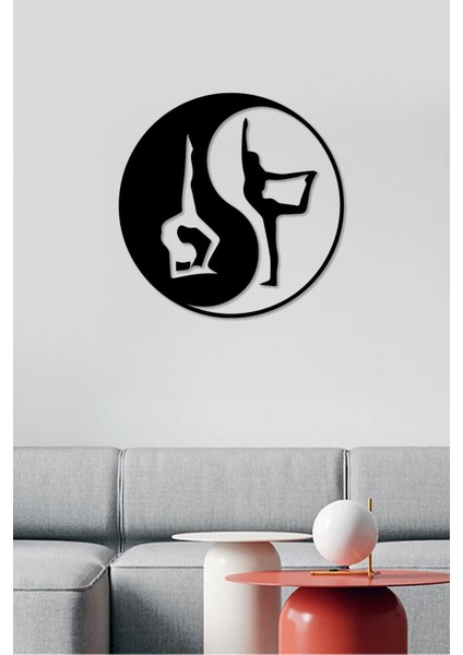 Yoga Temalı Ying Yang Dekoratif Tablo modelleri