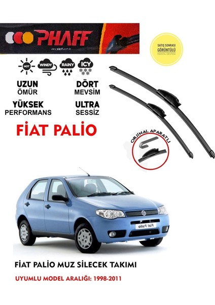 Fiat Palio Ön Muz Silecek Takımı 2007 Model Araca Özel Aparat