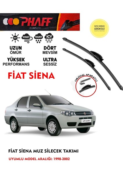 Fiat Siena Cam Muz Muz Silecek Takımı 1.4 1.6 Motor Araca Özel . Aparat