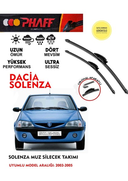 Dacia Solenza Silgeç Takımı Araca Özel Aparat (2003-2005) Arası