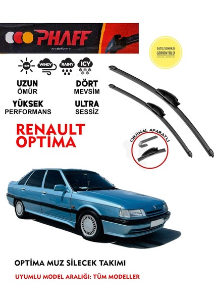 Renault Optima Cam Muz Silecek Takımı Araca Özel Aparat