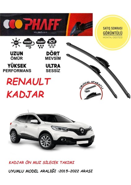 Renault Kadjar Ön Silecek Silgeç (2015-2022) Arası Araca Özel Aparat