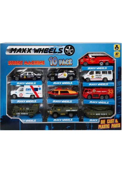 Street Machine 10'lu Metal Oto Seti