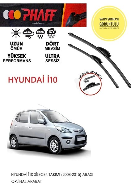 Hyundai I10 Ön Cam Muz Silecek Takımı 2010 Model Araca Özel Aparat fiyatları