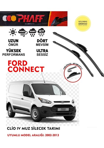 Ford Connect Ön Muz Silecek Takımı 2010 Model Araca Özel Aparat
