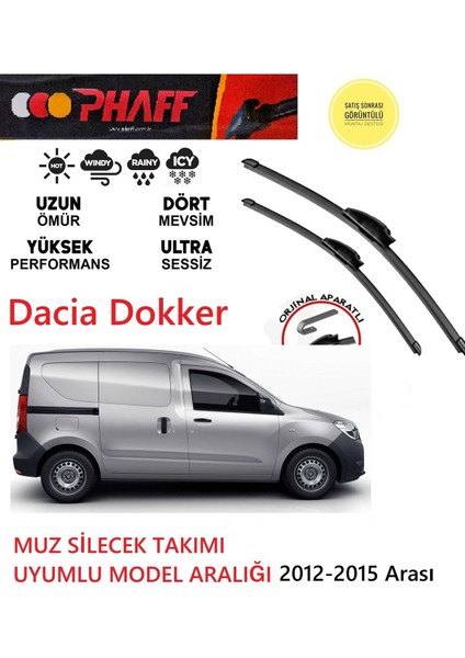 Dacia Dokker 2012-2015 Arası Ön Silgeç Silecek Takımı