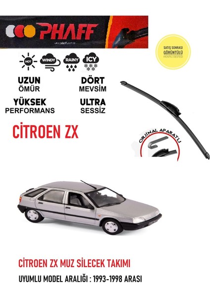 Citroen Zx Muz Silecek Araca Özel Aparat 1993-1998 Arası fiyatları