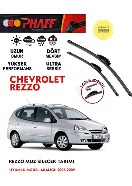 Chevrolet Rezzo Ön Muz Silecek Takımı 2006 Model Araca Özel Aparat