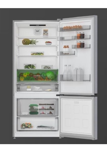 278550 Eı Fit Alttan Donduruculu Buzdolabı Inox