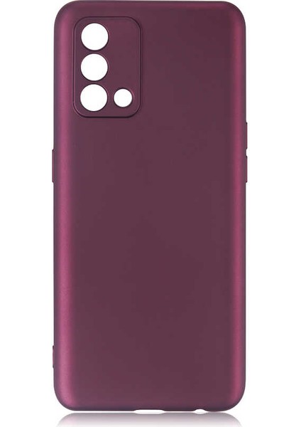 Oppo A74 4g Kılıf Premier Silikon Kapak-Mürdüm