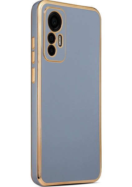 Xiaomi 12 Lite Kılıf Bark Kapak-Mavi