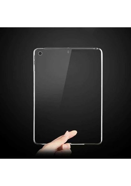 Apple iPad 10.2 (8.nesil) - Uyumlu Uyumlu Tablet Süper Silikon Kapak-Renksiz