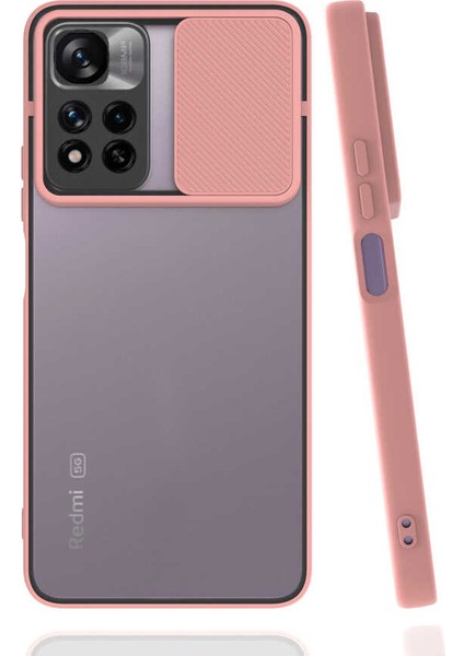 Xiaomi Redmi Note 11 Pro Plus 5g Kılıf Lensi Kapak-Pembe Açık