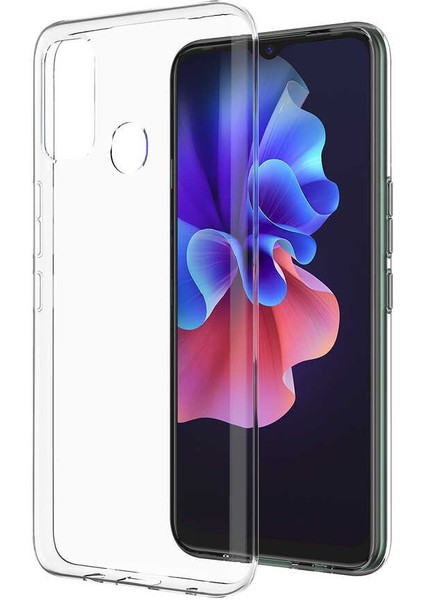 Tecno Spark 7t Kılıf Süper Silikon Kapak-Renksiz