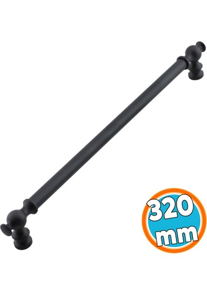 Mobilya Mutfak Metal Dolabı Çekmece Dolap Kapak Kulpları Kulbu Kulpu 32 cm-320 mm Siyah Kulp