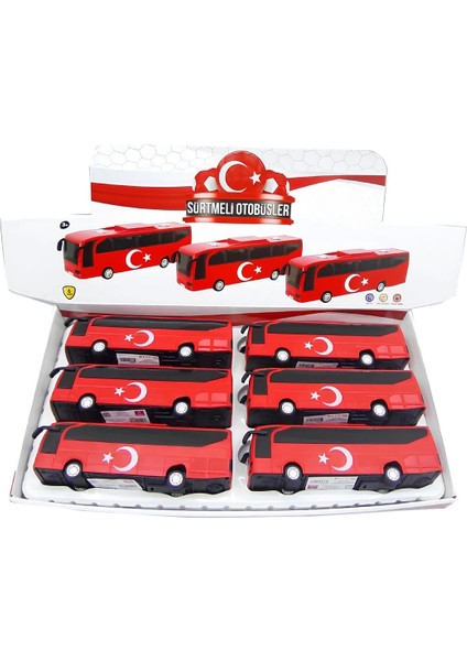 Sürtmeli Türk Bayraklı Otobüs