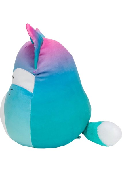 Squishmallow Pembe Mavi Tilki Vickie 20 cm