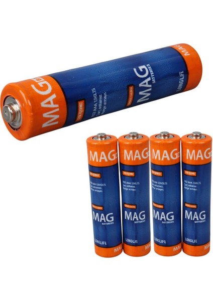Mag Batterıes MG-26172 Karbon Çinko Aaa 60LI Ince Kalem Kumanda Pili (R03 Um-3)