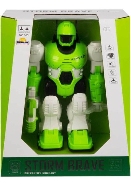 Storm Brave Sesli ve Işıklı Robot 25 cm