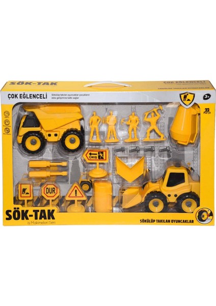 Sök Tak Dozer ve Inşaat Seti 22 Parça