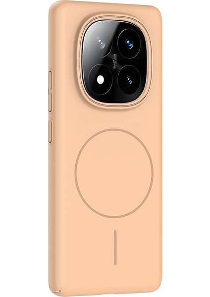 Redmi Note 14 Pro Plus Kılıf Magsafe Şarj Özellikli Ruby Silikon Kapak - Siyah