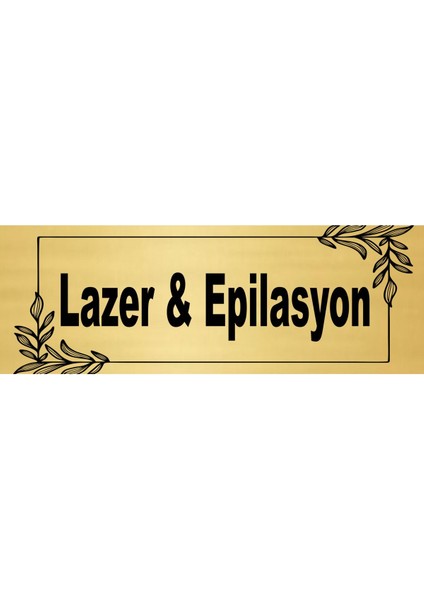 Laze Epilasyon Yönlendirme Levhası 20X7 Cm. Metal Levha