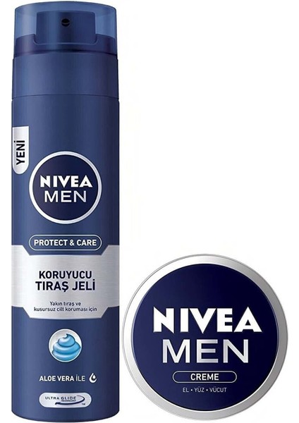 Tıraş Jeli P&c Aloe Vera 200 ml + Men Crème 30 ml 454