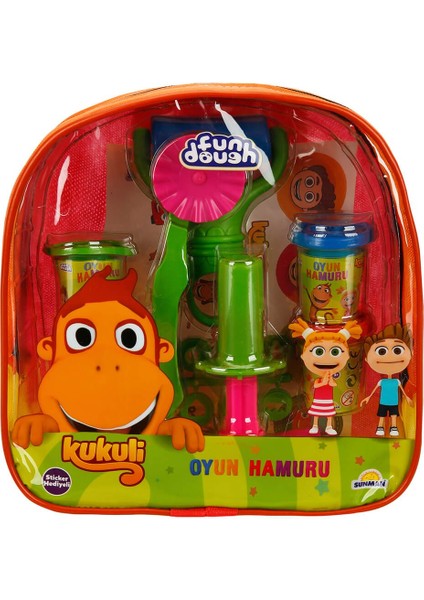 Kukuli Çantalı Oyun Hamuru Seti 80 Gr.