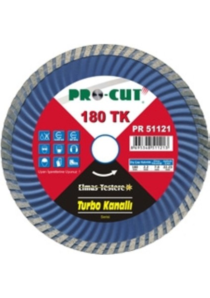 Procut PR51123 230 mm Turbo Kanallı Kesim Bıçağı