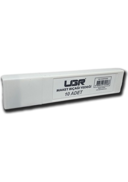 Uğr Yüksek Kalite Maket Bıçağı Falçata Yedeği 18 mm ( 10 Adet )