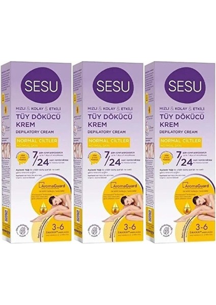 Tüy Dökücü Krem 100 ml Normal Ciltler (3 Lü Set)