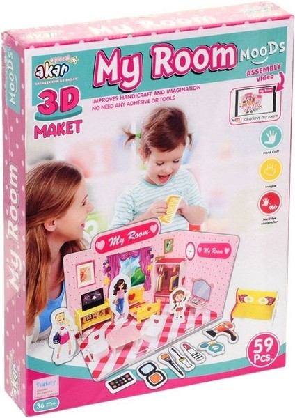 Benim Odam Maket 3 Boyutlu Puzzle
