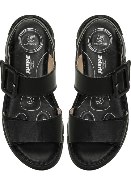 166245.Z5FX Siyah Kadın Comfort Sandalet