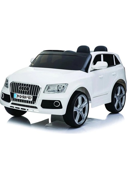 437 Audi Q-Suv 12V Beyaz Akülü Araba