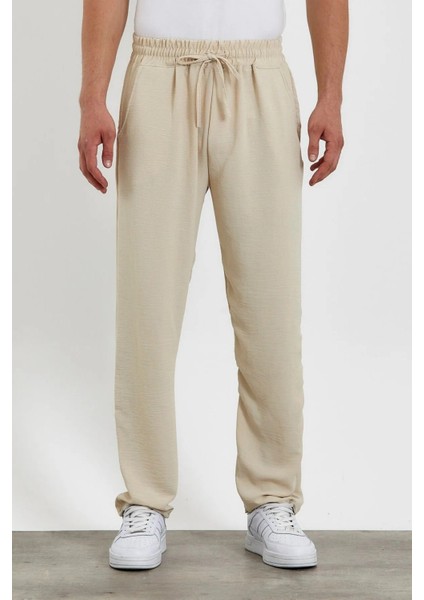 Oversize Aerobin Keten Yazlık Ince Salaş Alt Jogger Pantolon
