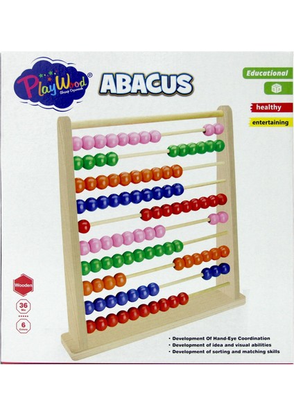 Eğitici Büyük Ahşap Abaküs