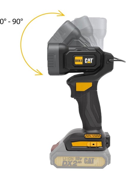 Cat DX63B 18VOLT 400 Lümen Profesyonel Çok Fonksiyonlu LED Fener (Akü Dahil Değildir)