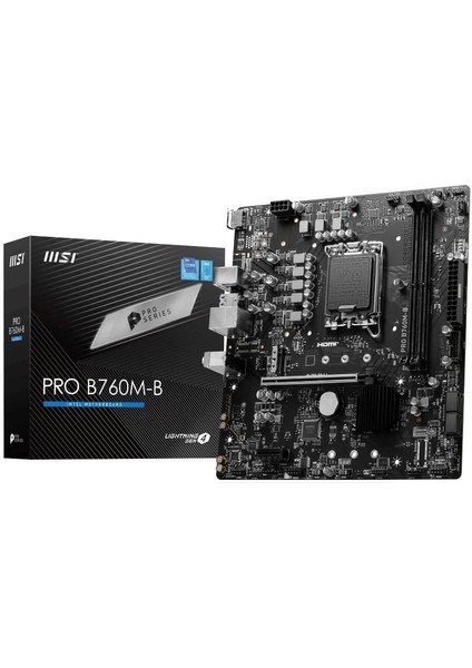 Msı Pro B760M-B Ddr4 4800(OC) Pcı-E M.2 Usb3.2 HDMI Matx
