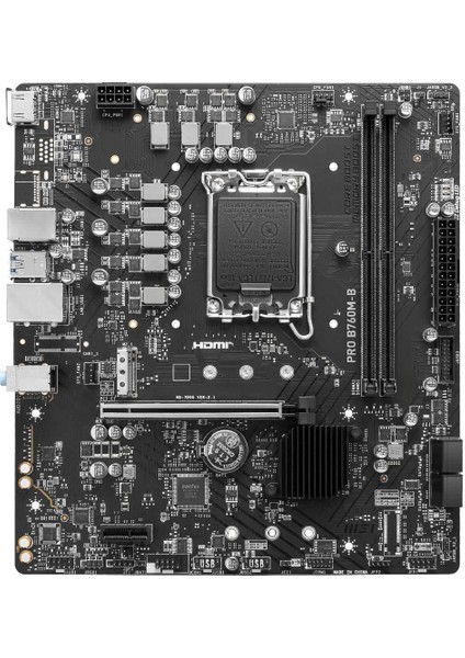 Msı Pro B760M-B Ddr4 4800(OC) Pcı-E M.2 Usb3.2 HDMI Matx