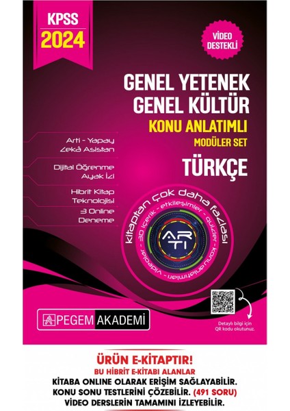 2024 KPSS Genel Yetenek Genel Kültür Türkçe Konu Anlatımlı Hibrit
