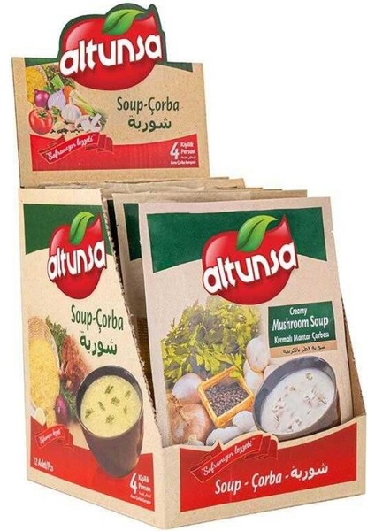 Hazır Kremalı Mantar Çorbası 60 gr 12 Li Paket