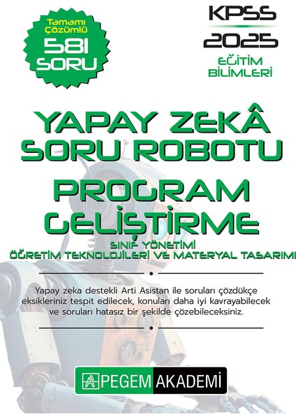 Kpss Eğitim Bilimleri Tamamı Çözümlü Program Geliştirme Soru Robo